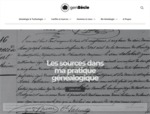Tablet Screenshot of genbecle.org